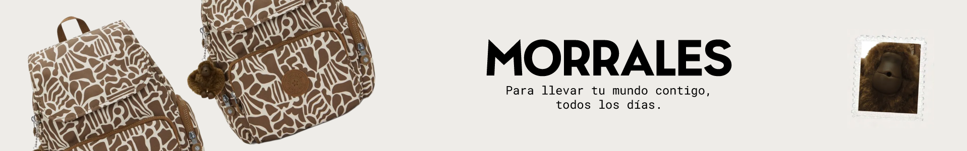 Morrales para mujer Kipling con estilo único y práctico​